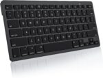Bluetooth Keyboard Compatible with Mac, Compact Wireless Keyboard Compatible with MacBook Pro/Air, iMac, Mac Mini/Pro Laptop and PC, Dark Black