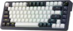 Wireless  Gaming Keyboard, 3-Modes 81 Keys Compact Mechanical Keyboard Hot-Swap Socket, Dedicated Knob Control and Sound Absorbing Pads, Linear Red Switch