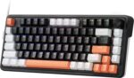 Gaming Keyboard, 75% 81 Keys Wired Mechanical Keyboard w/r-Fast Actuation Magnetic Switch, Actuation Point Adjustable, 8K Hz Polling Rate, Dedicated Control Knob