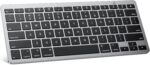 Bluetooth Keyboard Compatible with Mac, Compact Wireless Keyboard Compatible with MacBook Pro/Air, iMac, Mac Mini/Pro Laptop and PC, Grey