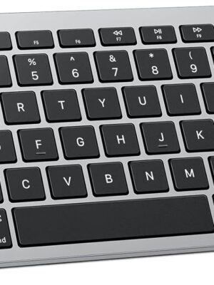Bluetooth Keyboard Compatible with Mac, Compact Wireless Keyboard Compatible with MacBook Pro/Air, iMac, Mac Mini/Pro Laptop and PC, Grey