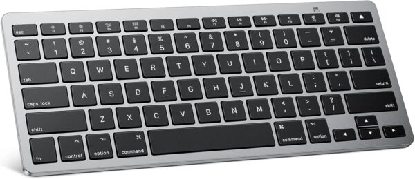 Bluetooth Keyboard Compatible with Mac, Compact Wireless Keyboard Compatible with MacBook Pro/Air, iMac, Mac Mini/Pro Laptop and PC, Grey